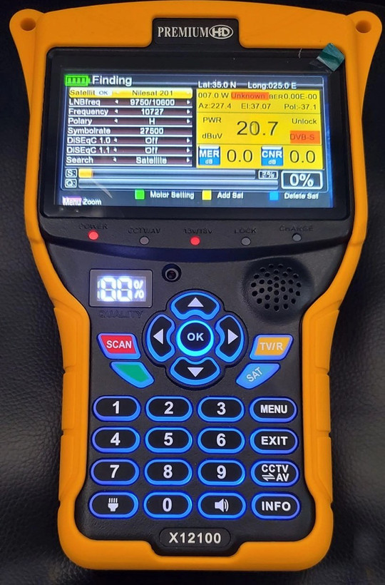 تستر دوربین مداربسته فایندر تصویری پرمیوم مدل X12100